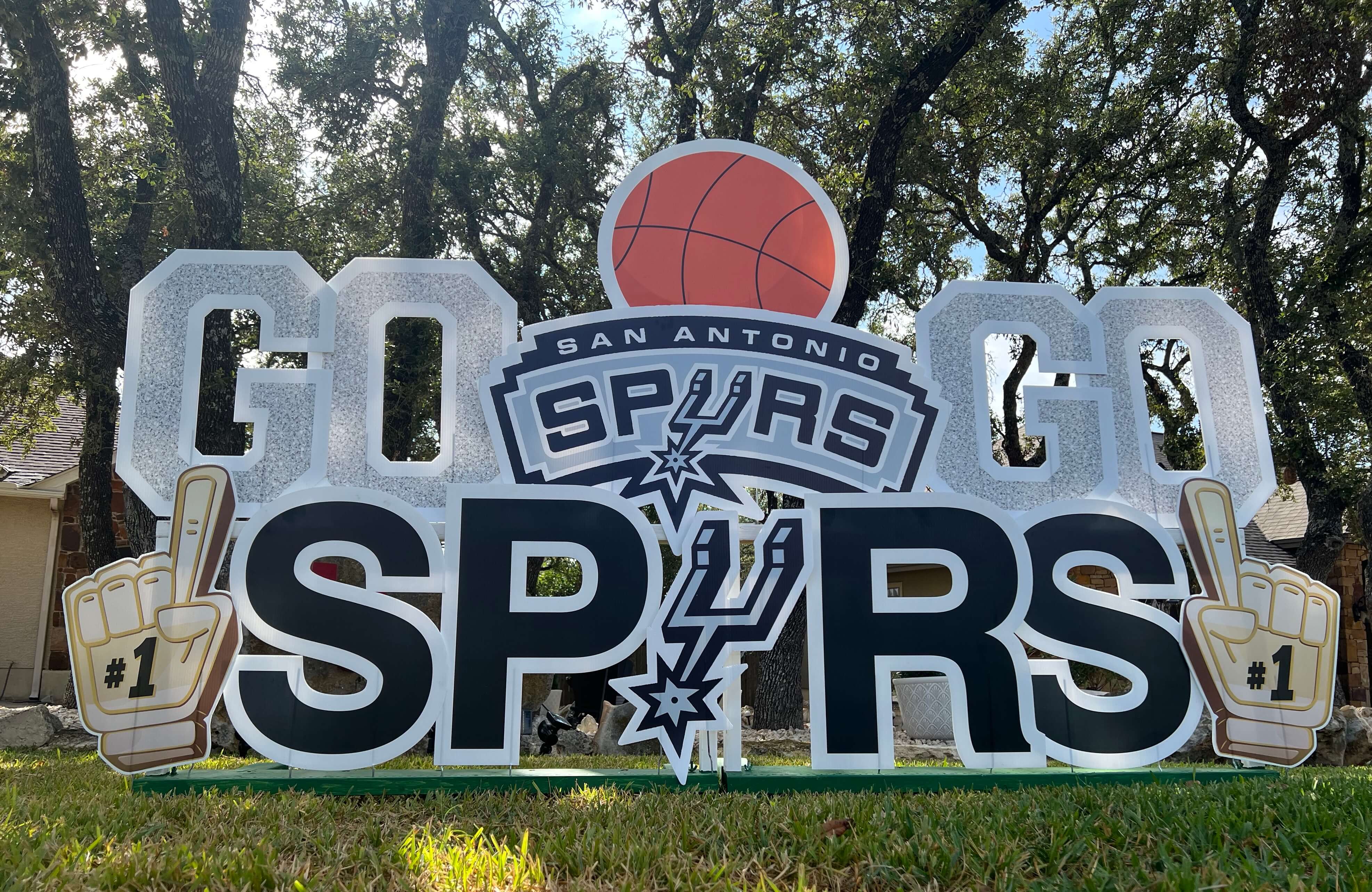 San Antonio Spurs Yard Card
                        Greeting